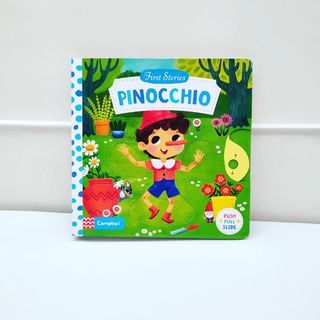 Pinocchio Push Pull Slide Board Book