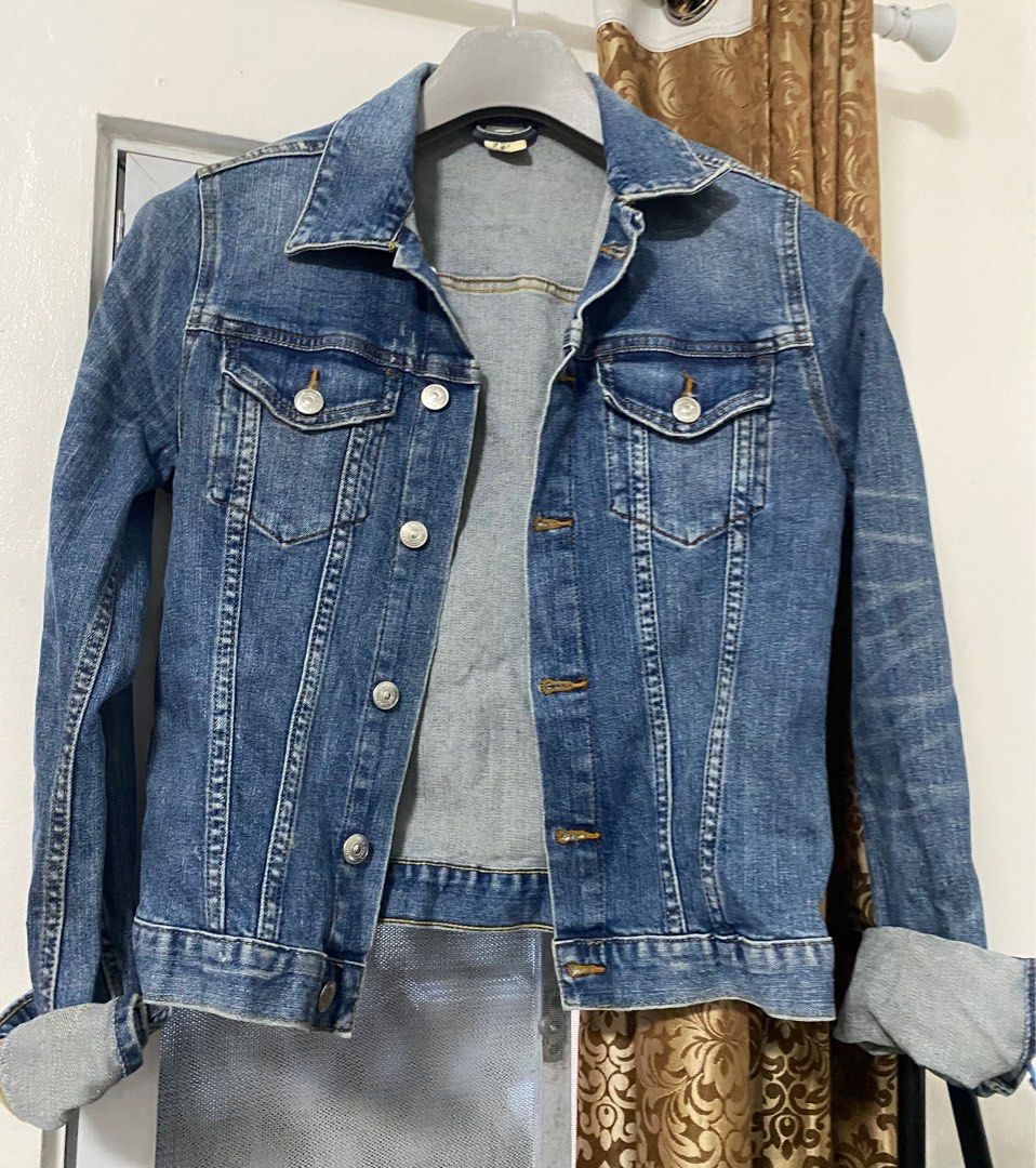 Plain denim jacket new arrivals