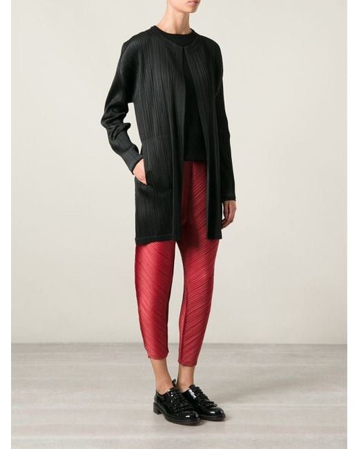 Pleats please Issey Miyake long cardigan Women s Fashion Coats