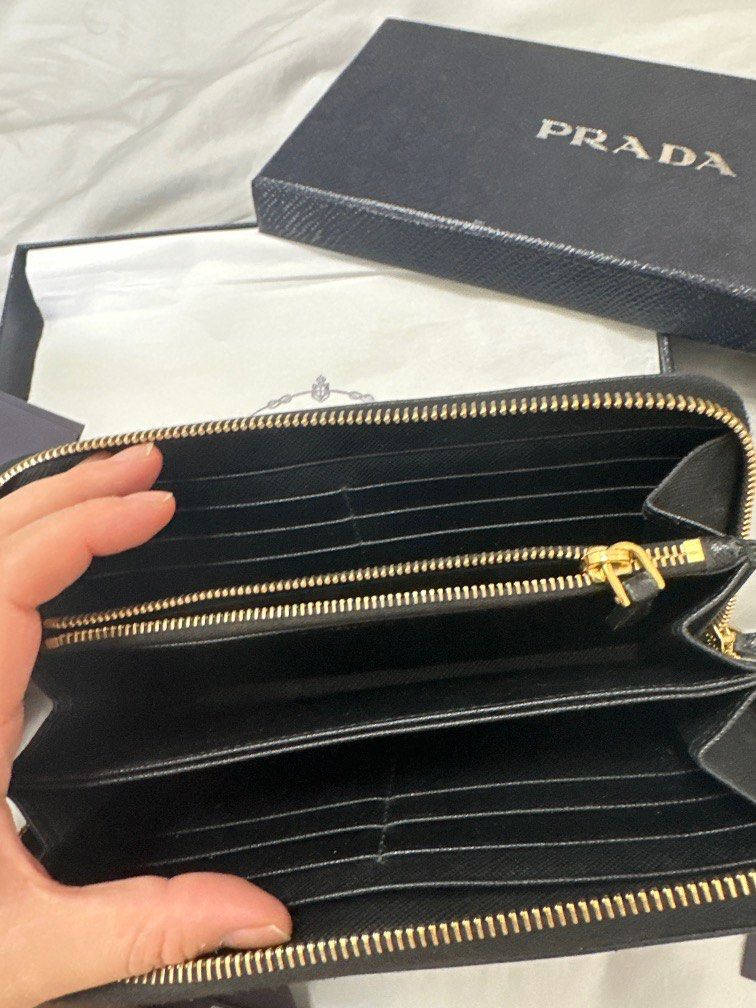 Prada Large Saffiano Leather Wallet