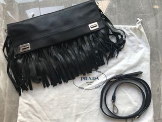 Prada White Saffiano Pattina Crossbody Bag Leather Pony-style calfskin  ref.235608 - Joli Closet