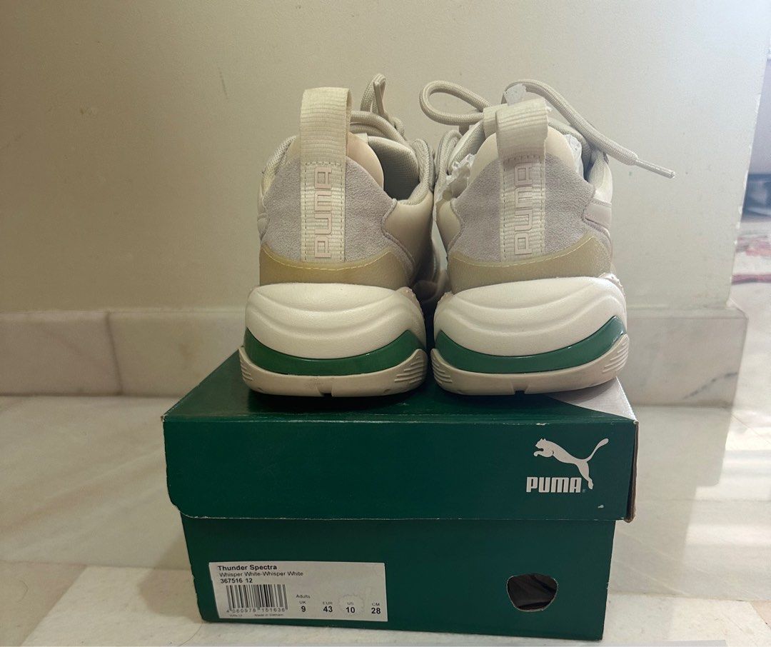 Puma Thunder Spectre Off white Green Red UK 9
