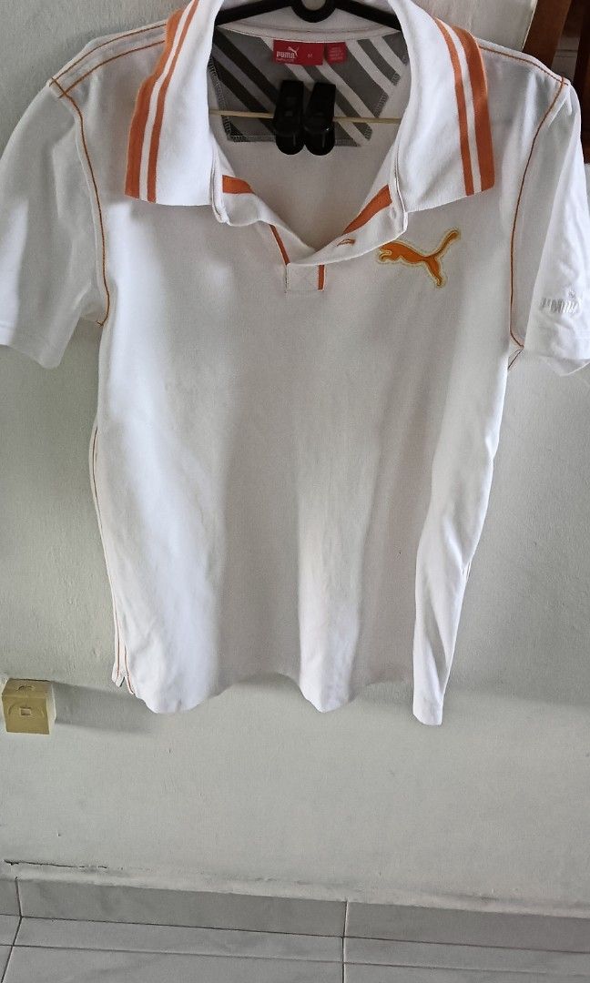Puma white polo t clearance shirt