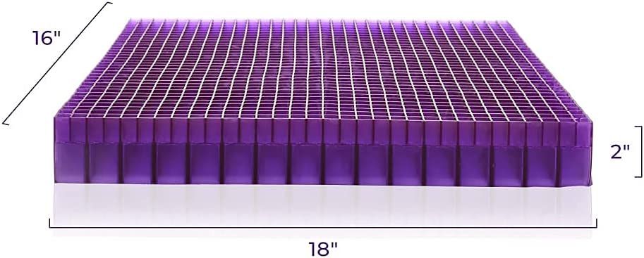  Purple Ultimate Seat Cushion, Pressure Reducing Grid Designed  for Ultimate Comfort, Designed for Gaming
