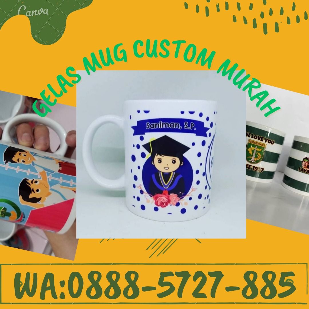 PUSAT !! WA 08885727885, LOKASI gelas mug custom untuk souvenir