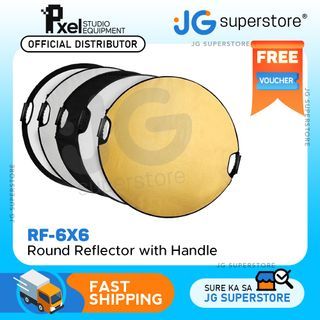 Pxel RF-6X6 5 in 1 24inch / 60cm Round Reflector for Photography Photo Studio Lighting & Outdoor Lighting  | JG Superstore