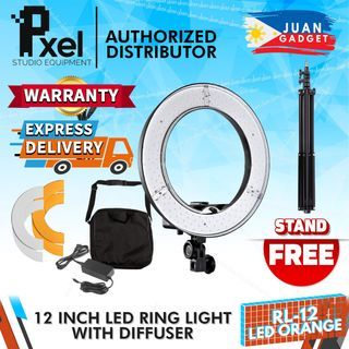 Pxel RL-12 12-Inch LED Ring Light with Bi Color Diffuser for Make up, Vlogging, Youtube, Vlog, Studio, Beauty Product, Photography, Livestream Studio with Free Stand | JG Superstore