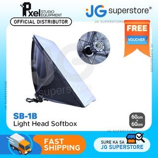 Pxel SB-1B-60X60 Single E27 Base Socket Light Lamp Bulb Holder Adapter for Photo Video Studio Softbox 60x60cm  | JG Superstore