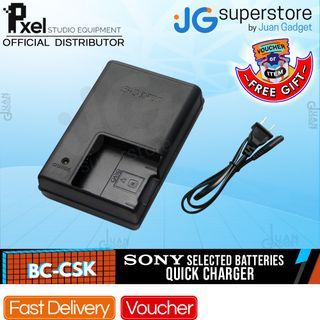 Pxel Sony BC-CSK Battery Charger for Select Sony Cybershot Camera Batteries (NP-BK1) |  BC-CSK Replacement | JG Superstore