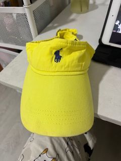 Ralph lauren yellow visor hat tennis cap