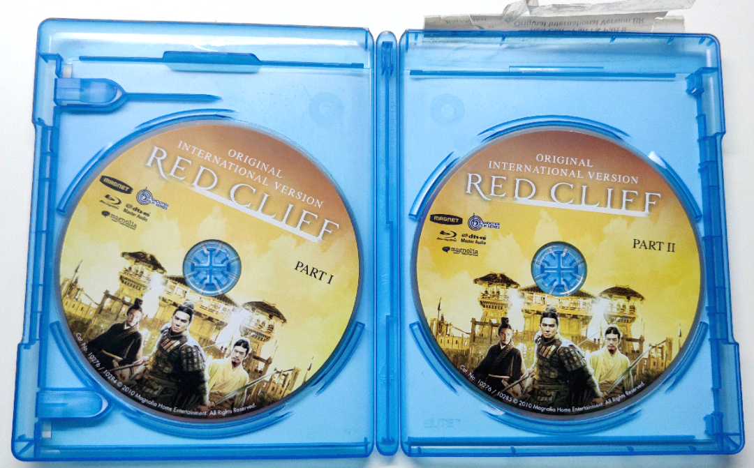 Red Cliff International Version Part I & Part II Bluray Movie