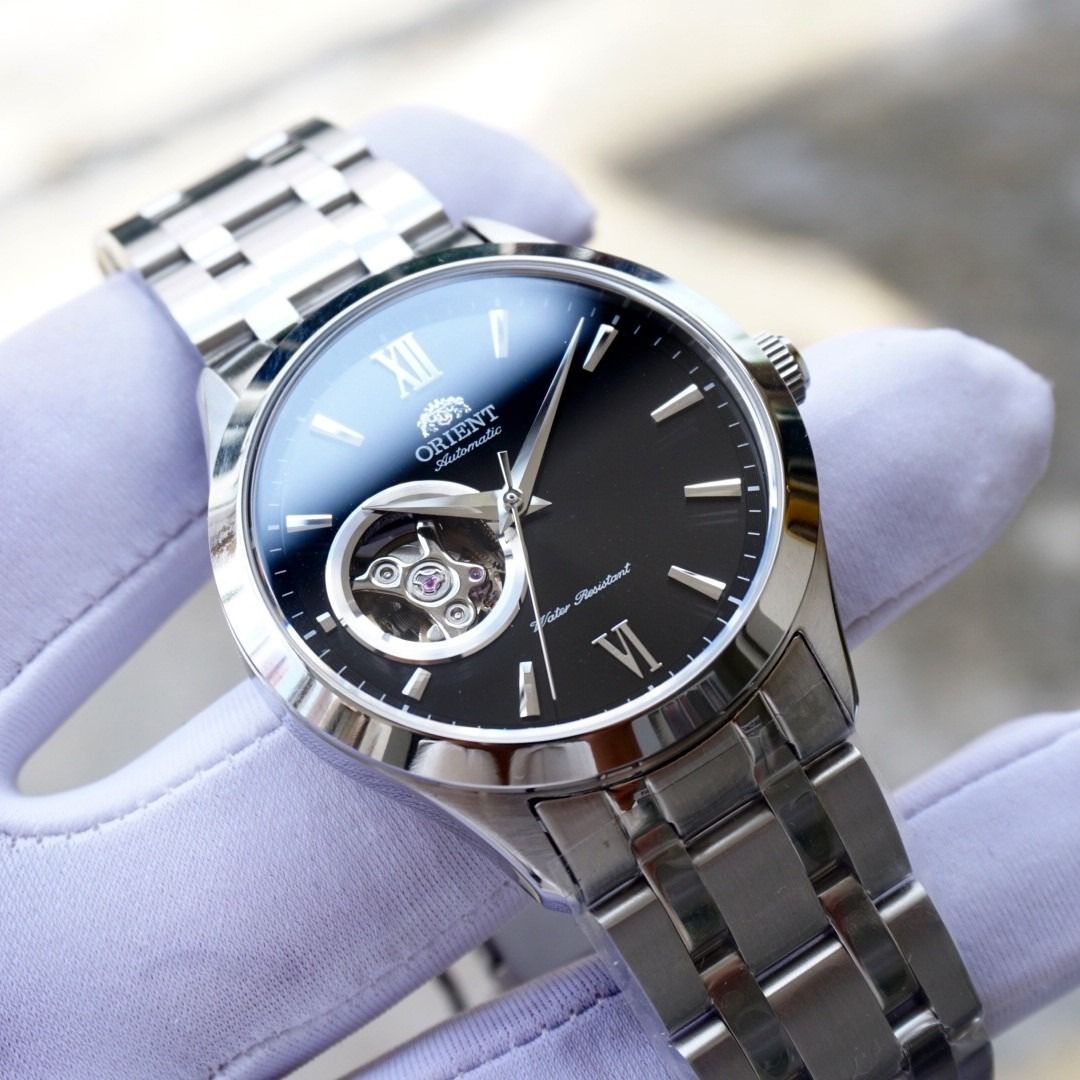 RESTOCKED* Orient FAG03001B0 Automatic Black Dial Semi-Skeleton