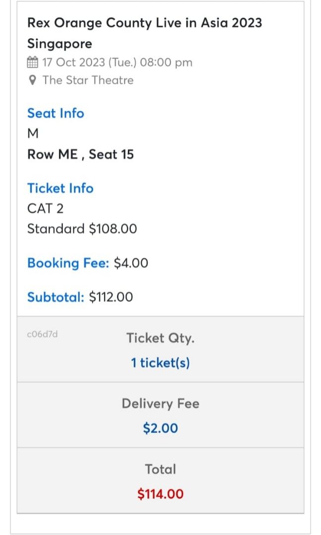 Rex Orange County, Tickets & Vouchers, Event Tickets on Carousell - How Much Do Rex Orange County Tickets Cost