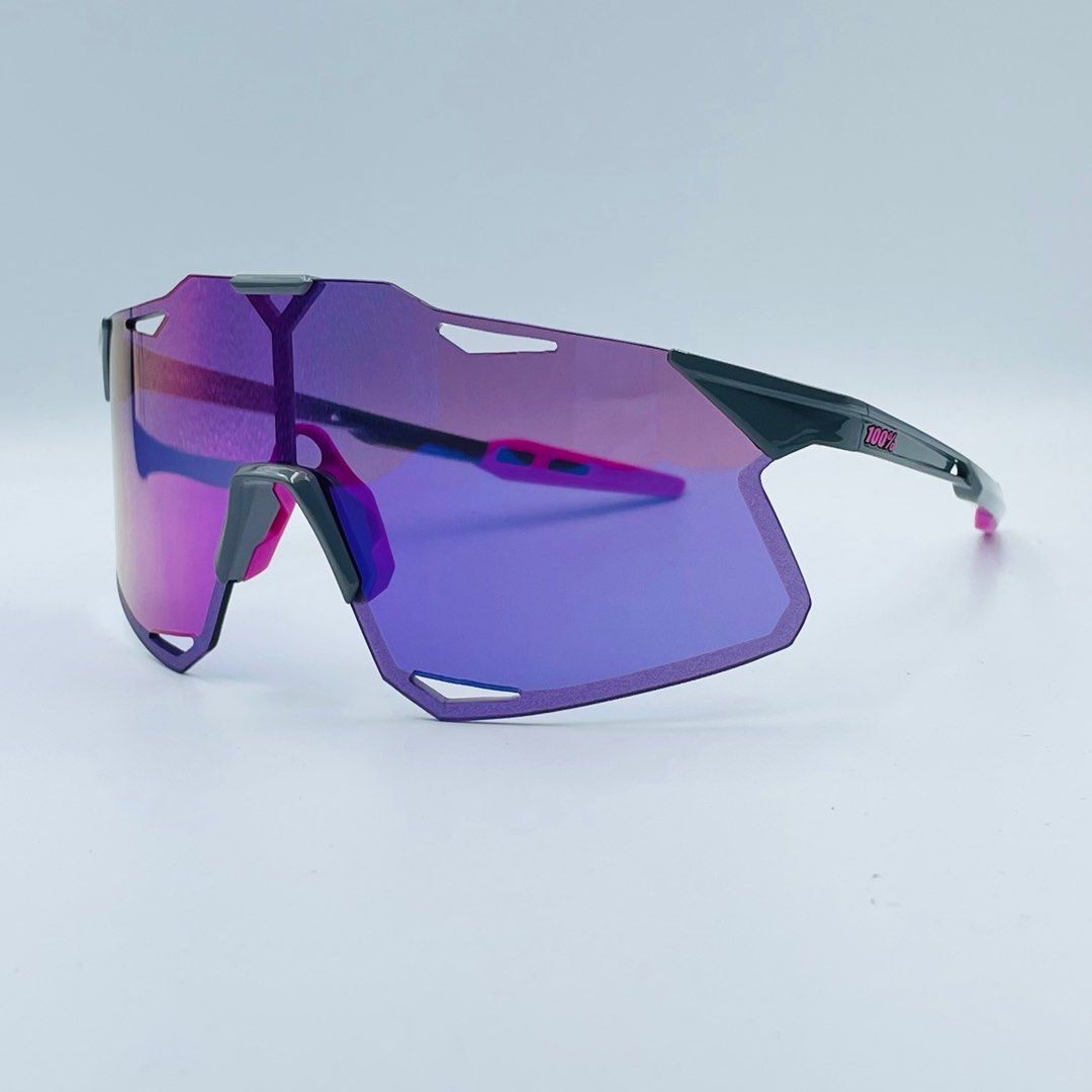 Ride 100% Hypercraft Gloss Light Grey - Purple Multilayer Mirror + Clear lens (Category: Sunglasses & Eyewear) located in Singapore. Submitted by gearoutfitters (Listing ID 1241120115, Image 2). Description: CHEAPEST ON CAROUSELL Free delivery! Brand new in original box 100% Authentic Ride 100% Hypercraft Frame: Gloss Light Grey Lens 1: Purple Multilayer Mirror Lens (33% VLT) Lens 2: Clear (93% VLT - for night cycling) Fit: Asian and Standard (co