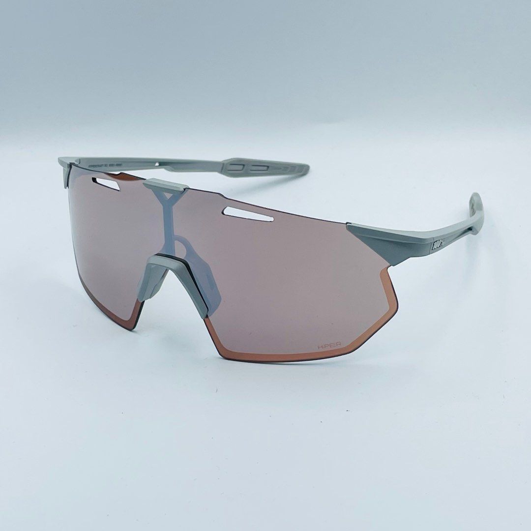 Ride 100% Hypercraft SQ Matte Stone Grey HiPER Crimson Silver