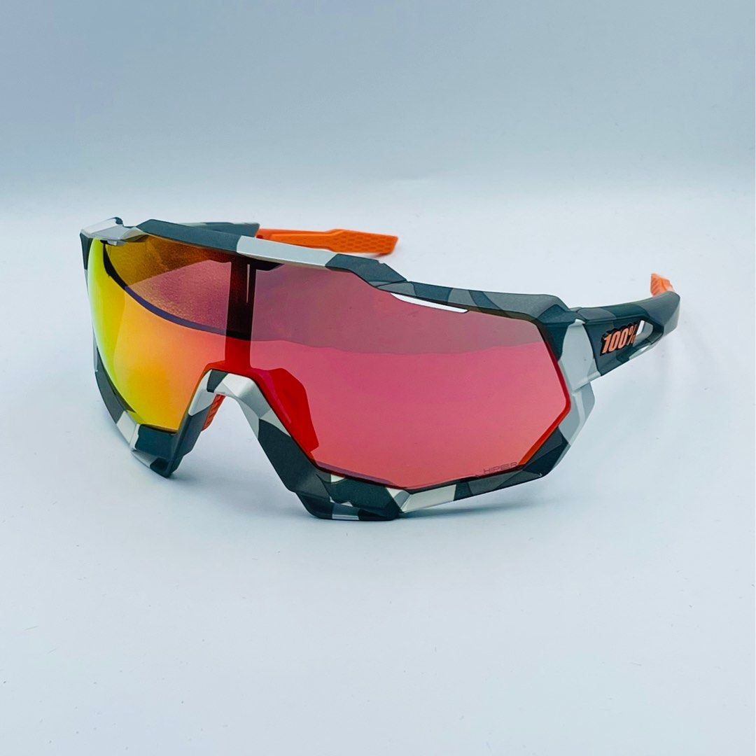 Ride 100% Speedtrap Soft Tact Grey Camo - HiPER Red Multilayer Mirror + Persimmon Lens (Category: Sunglasses & Eyewear) located in Singapore. Submitted by gearoutfitters (Listing ID 1241140381, Image 2). Description: CHEAPEST ON CAROUSELL Free delivery! Brand new in original box 100% Authentic Ride 100% Speedtrap Frame: Soft Tact Grey Camo Lens 1: HiPER Red Multilayer Mirror (23% VLT) Lens 2: Persimmon (54% VLT - for night cycling) Fit: Asian and