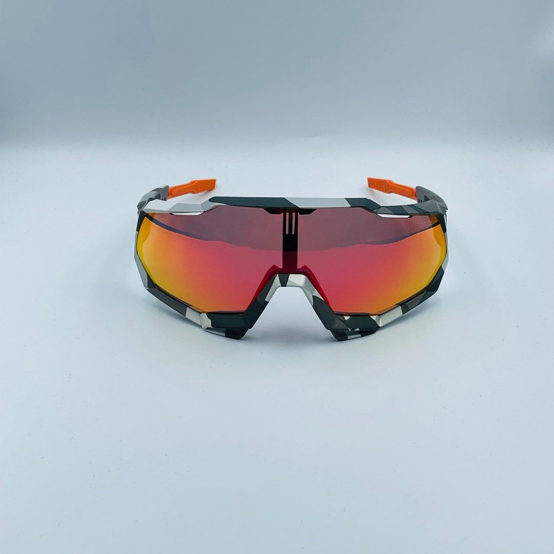 Ride 100% Speedtrap Soft Tact Grey Camo - HiPER Red Multilayer Mirror + Persimmon Lens (Category: Sunglasses & Eyewear) located in Singapore. Submitted by gearoutfitters (Listing ID 1241140381, Image 3). Description: CHEAPEST ON CAROUSELL Free delivery! Brand new in original box 100% Authentic Ride 100% Speedtrap Frame: Soft Tact Grey Camo Lens 1: HiPER Red Multilayer Mirror (23% VLT) Lens 2: Persimmon (54% VLT - for night cycling) Fit: Asian and