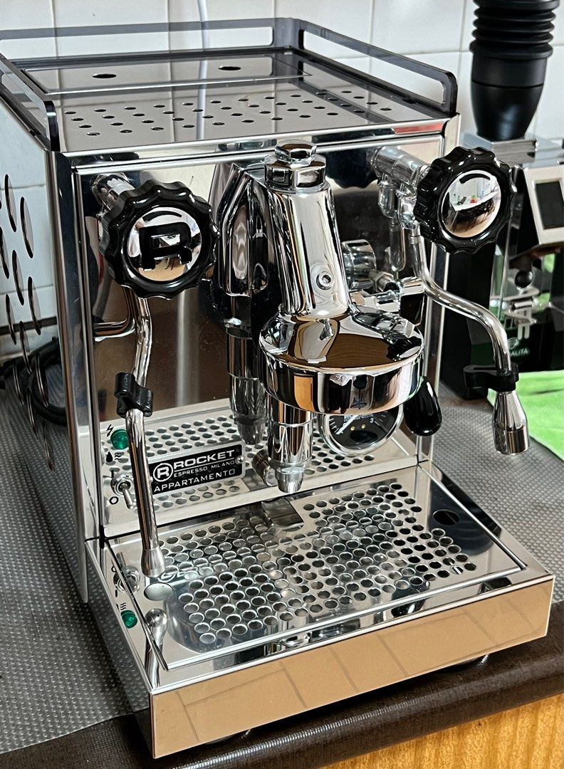 Rocket Appartamento (Chrome Copper) Espresso Coffee Machine (free