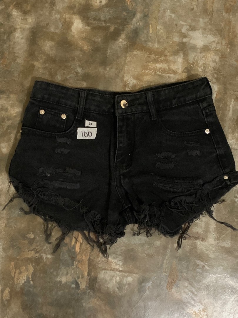 Rugged denim shorts store