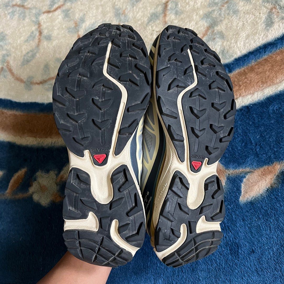 Salomon SLab XT6 Quarry/Bleached Sand/Cumin, Men's Fashion, Footwear