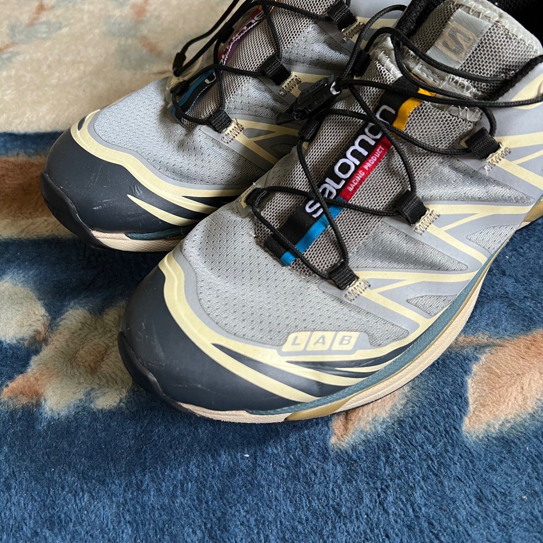 Salomon SLab XT6 Quarry/Bleached Sand/Cumin, Men's Fashion, Footwear