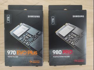 Samsung 980 Pro and 970 Evo Plus SSD