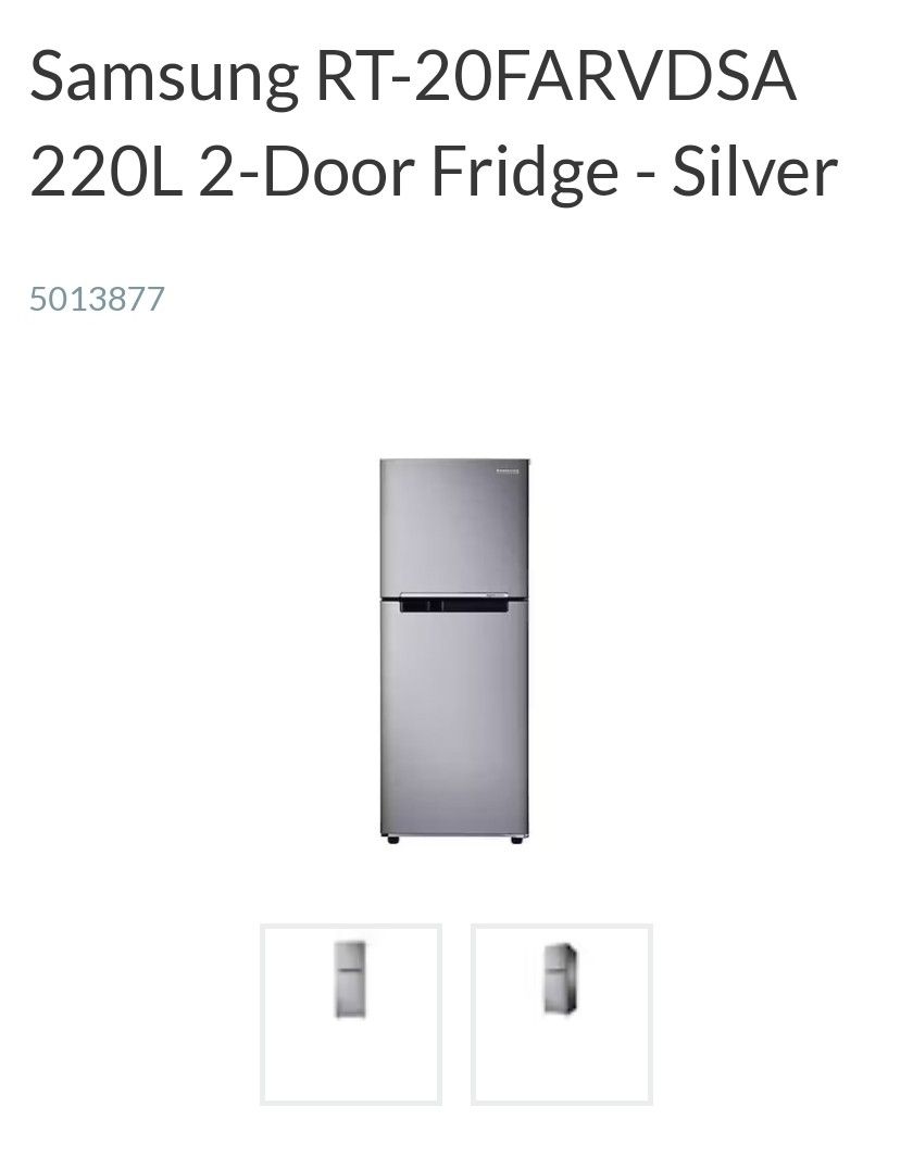 Samsung 2 Door fridge, TV & Home Appliances, Kitchen Appliances