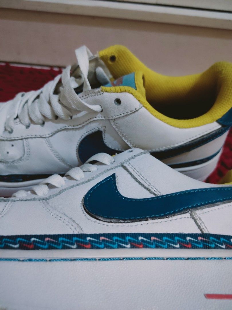 Sepatu Nike Air Force 1 Low Swoosh, Fesyen Pria, Sepatu , Sneakers di  Carousell