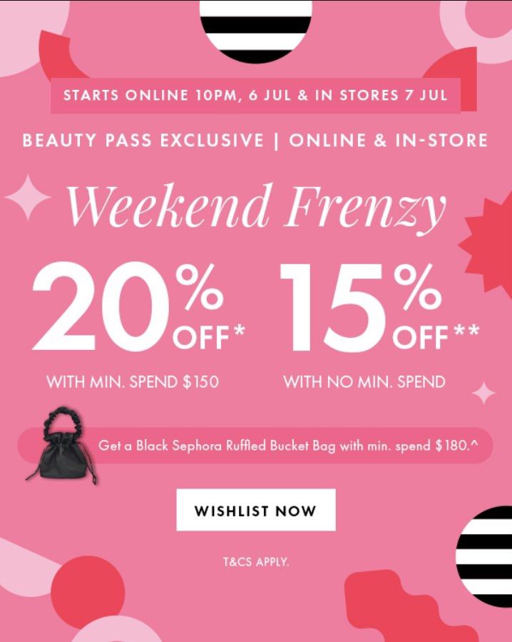 Sephora 20 off Weekend Frenzy, Beauty & Personal Care, Face, Makeup on