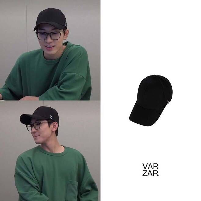 Seventeen Wonwoo, Twice Mina, (G)I-DLE同款 韓國 [VARZAR] Stud Logo Over Fit  Ball Cap 棒球帽