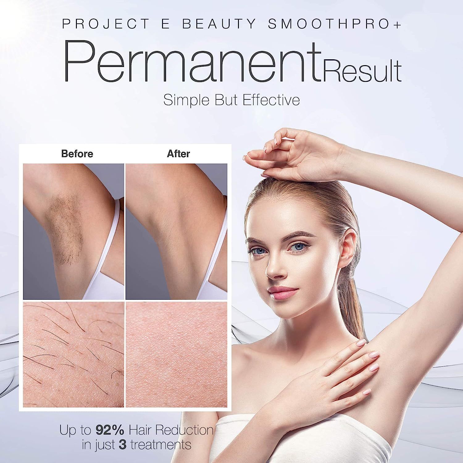 SmoothPro+ IPL Hair Removal Device by Project E Beauty | Intense Pulsed ...