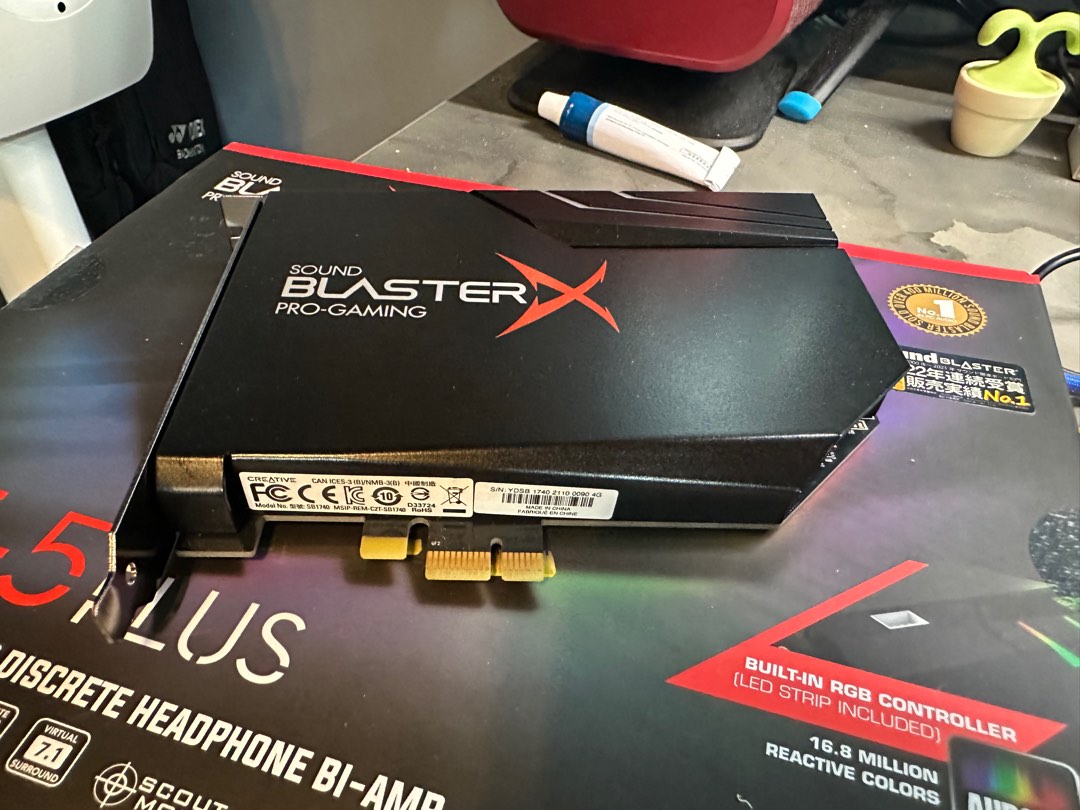 Sound Blaster Pro-Gaming AE-5 Plus, 電腦＆科技, 電腦周邊及配件, 電腦周邊產品 - Carousell