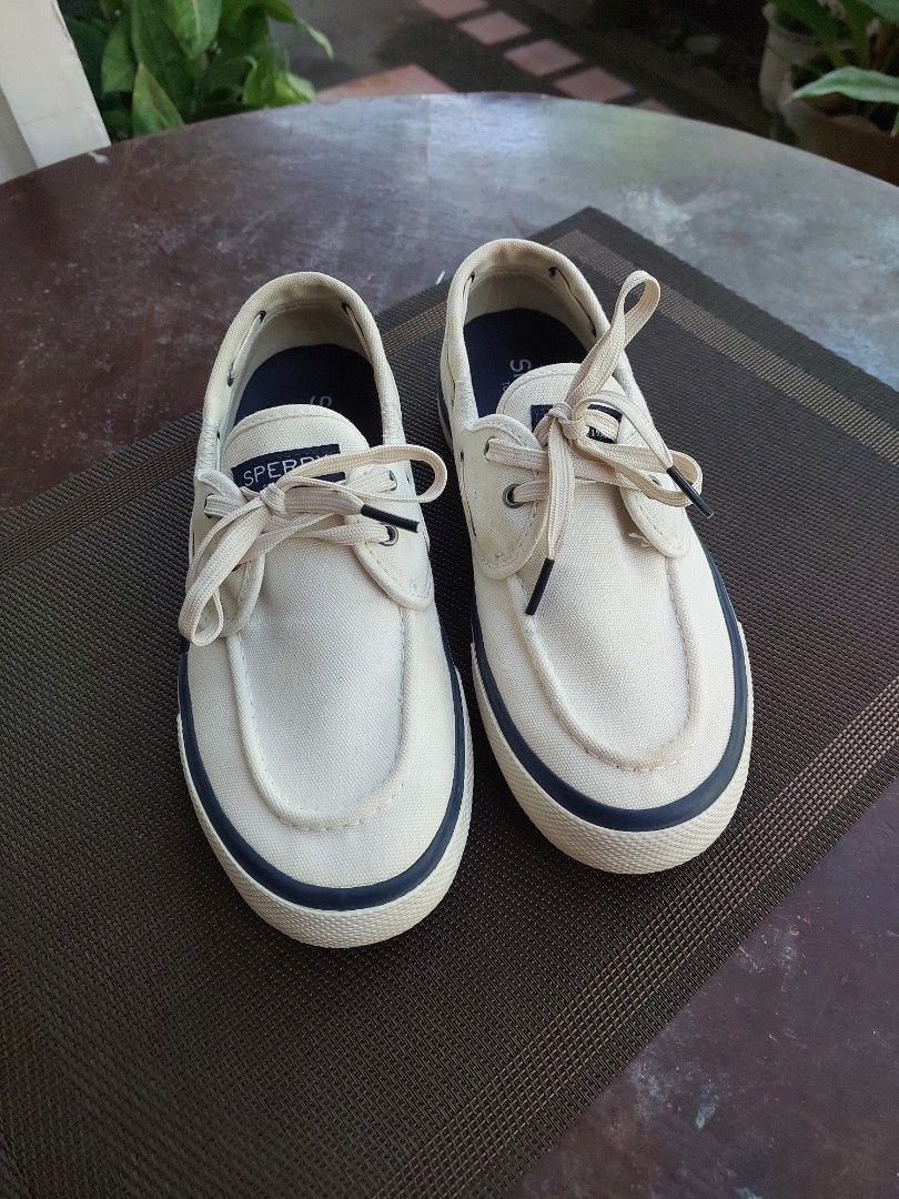 Sperry 2025 white canvas