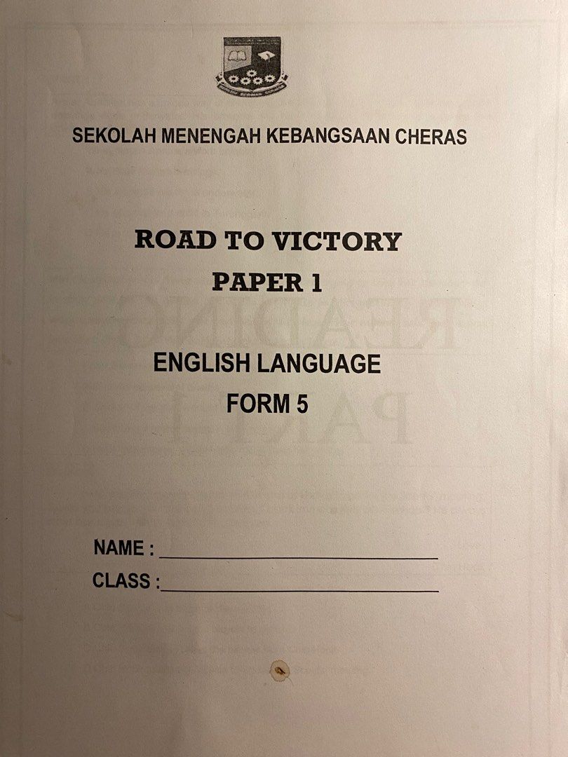 Spm English Paper 1