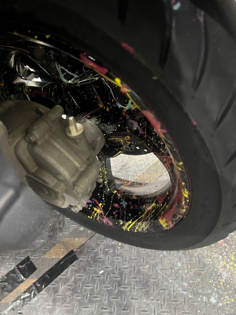 Spray Bike Rim / Splatter Rims/ Splatter Paint Rims / NMAX / XMAX