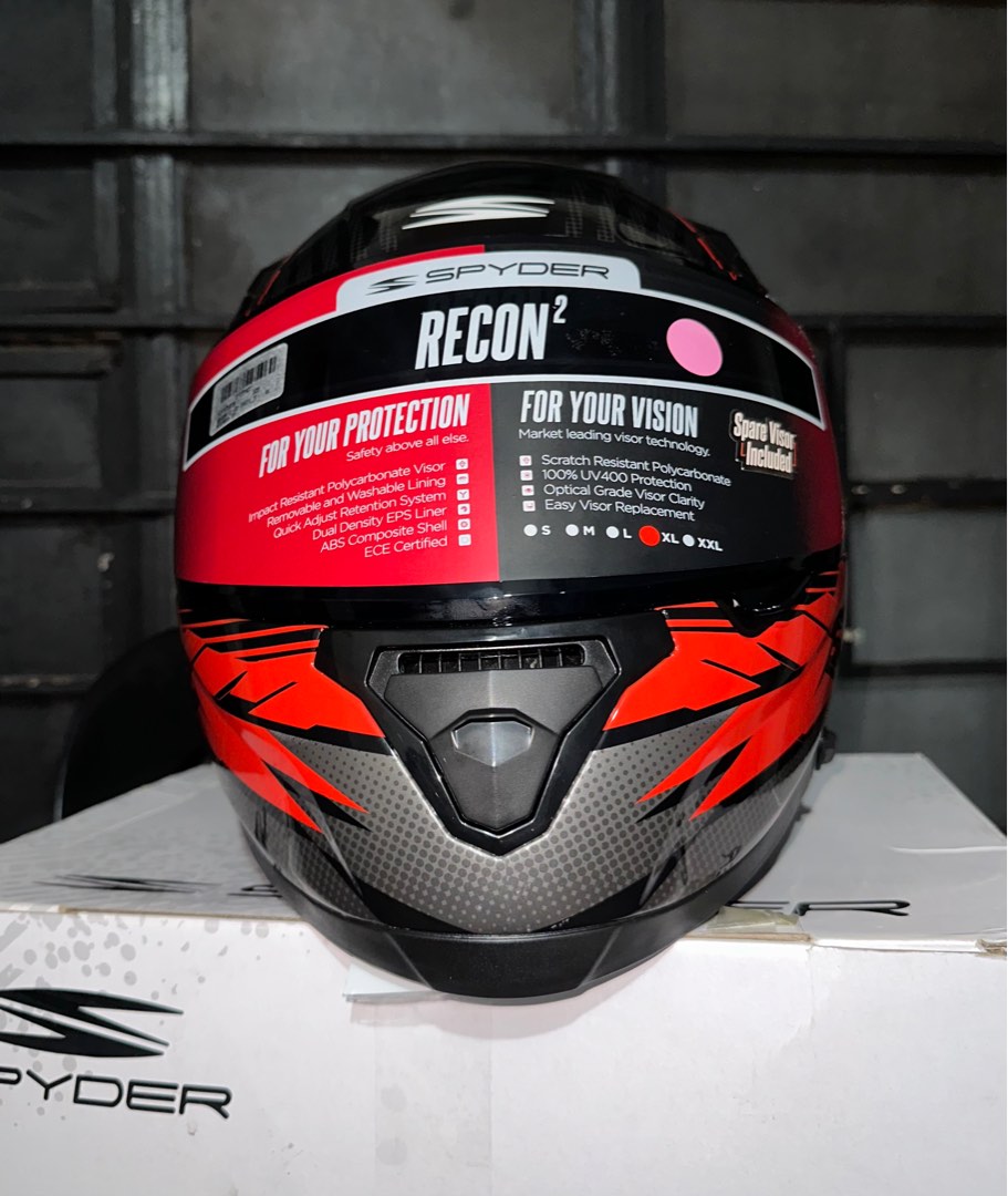 Spyder Recon Full Face Helmet Motorbikes Motorbike Parts