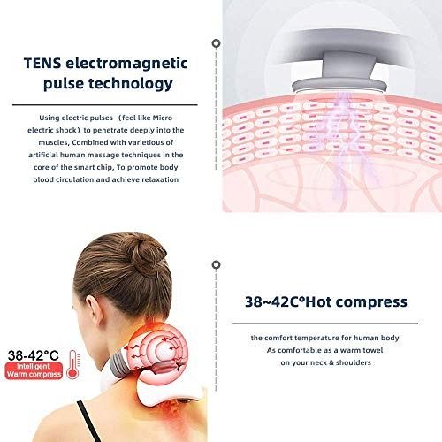 Reliever smart 4d magnetic pulse sales heated electric shoulder neck massager