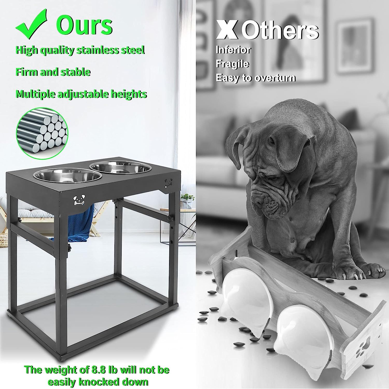 Stand up dog outlet bowls