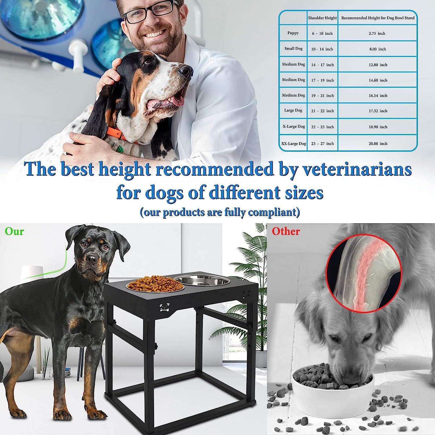 Stand up shop dog bowls