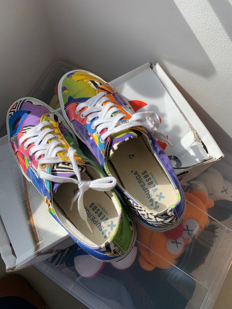 Superga x deals versus versace