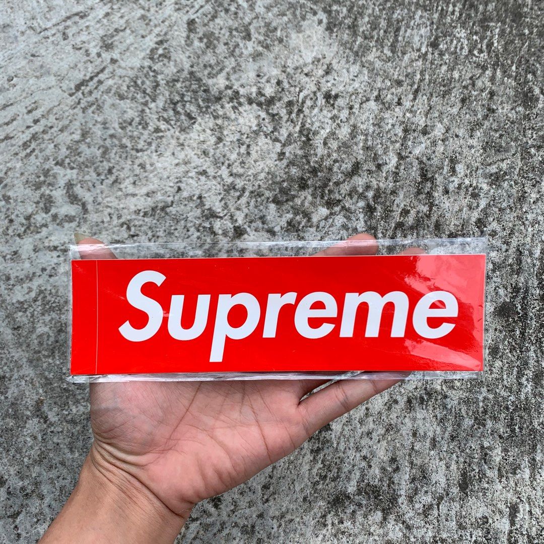 Supreme Logo Box Perforated⁄Cut STICKERS Opening Supreme Cutting