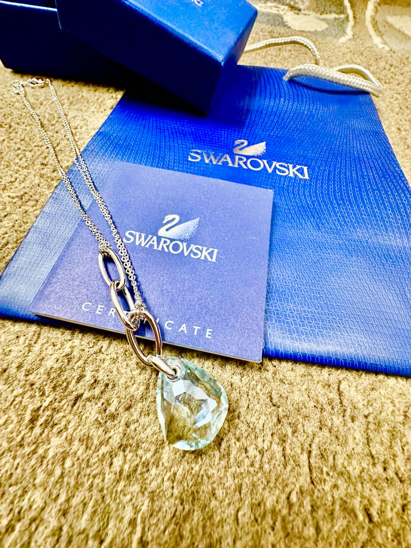 Swarovski double chain necklace clearance