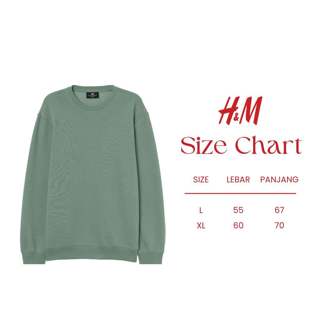 Sweater Basic H M Dewasa Fesyen Pria Pakaian Atasan di Carousell
