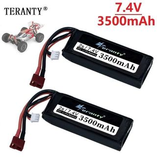 7.4V 1500mAh Li-Ion Battery Rechargeable Battery Pack 5500 Plug for MJX  T640 F39 F49 T39 RC Aircraft Syma 822 RC Quadcopter Drone 2 Pack with USB