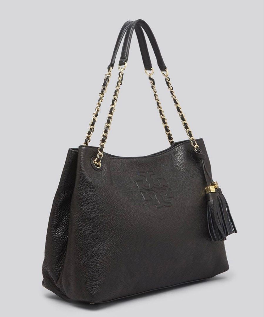 Tory Burch Thea Chain Slouchy Tote Luxury Bags Wallets on