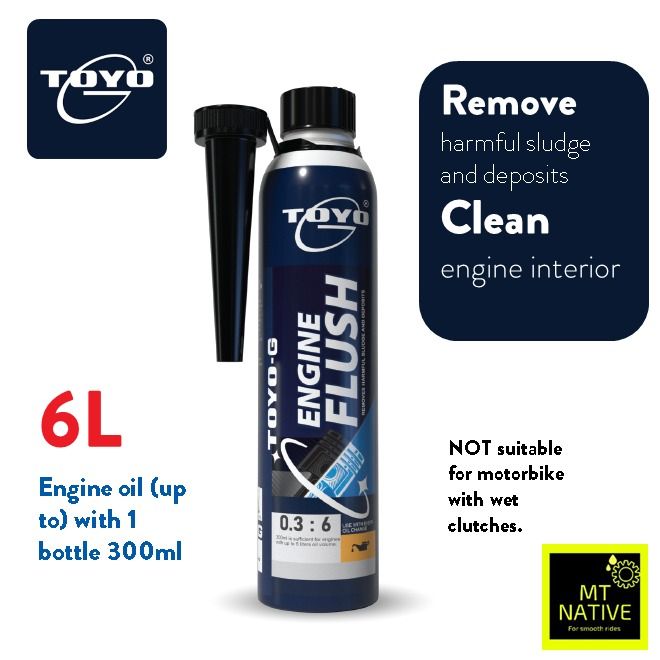 ToyoG Engine Flush (300ml) REMOVE HARMFUL SLUDGE AND DEPOSITS Liqui