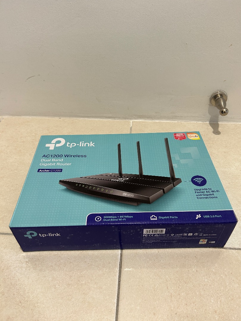 TP link wireless AC1200 router, Computers & Tech, Parts & Accessories ...