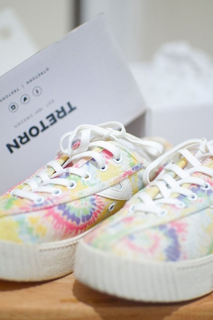 Tretorn Nylite 12 Bold Sneakers Pastel Tie Dye Color Women s