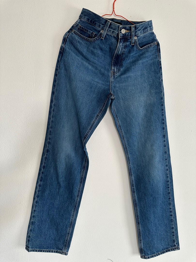 Uniqlo Jeans Straight blue jeans on Carousell