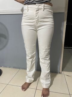 Uniqlo White Trousers